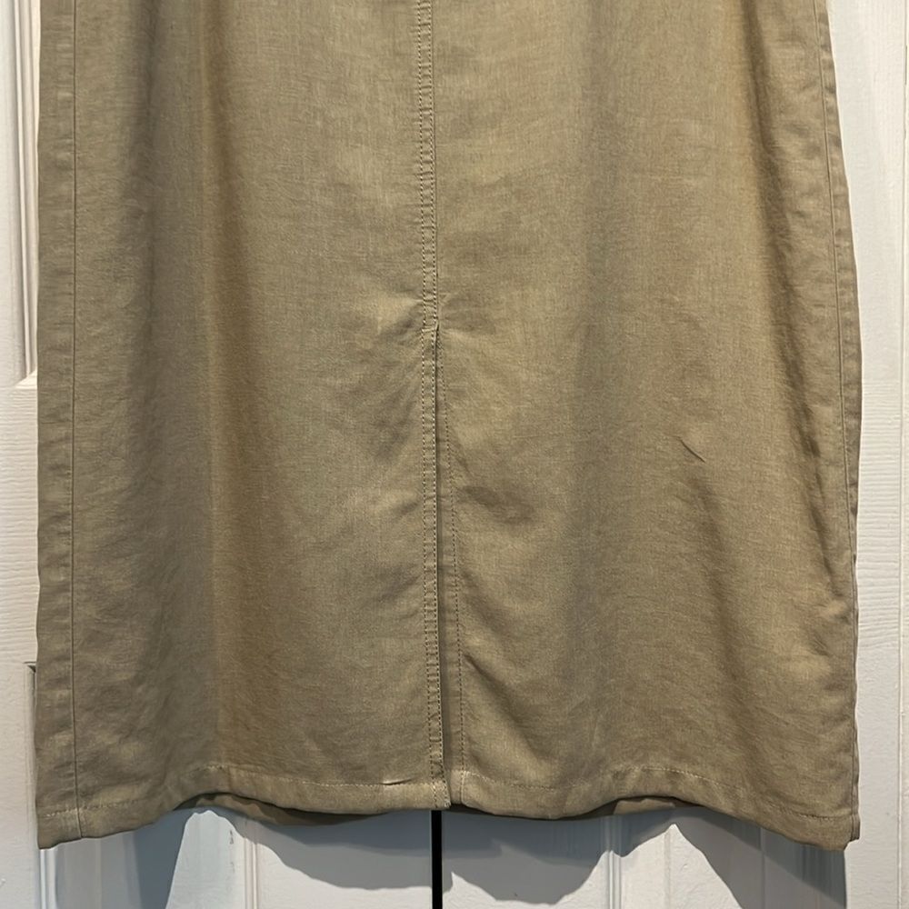 Vanilla || Tan Linen Blend Maxi Skirt Size 40 EU Size (M-L) US - Picture 7 of 14